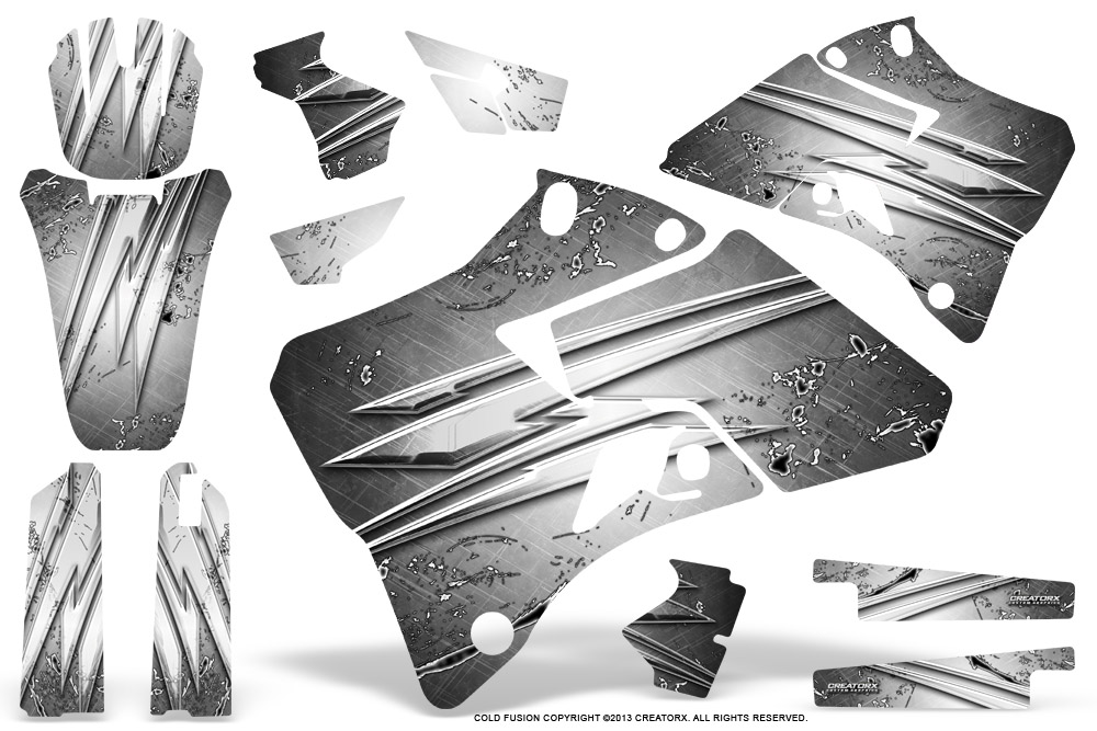 Yamaha YZ 125-250 96-01 Graphics Kit Cold Fusion White